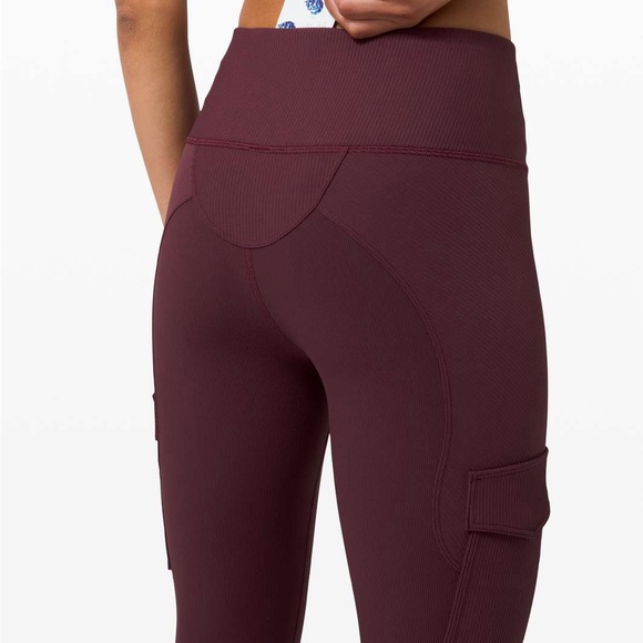Lululemon • Trail Trekker High-Rise Tight 25" in Cassis Size 2 - Picture 2 of 13